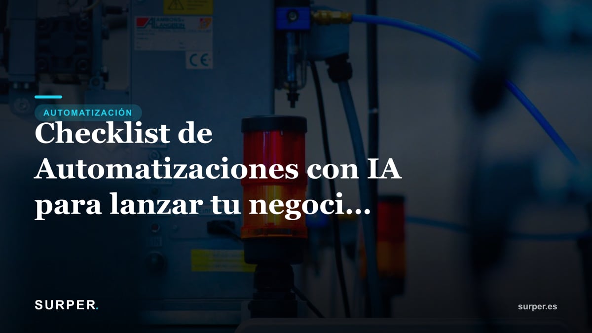 Checklist de Automatizaciones con IA para lanzar tu negocio online