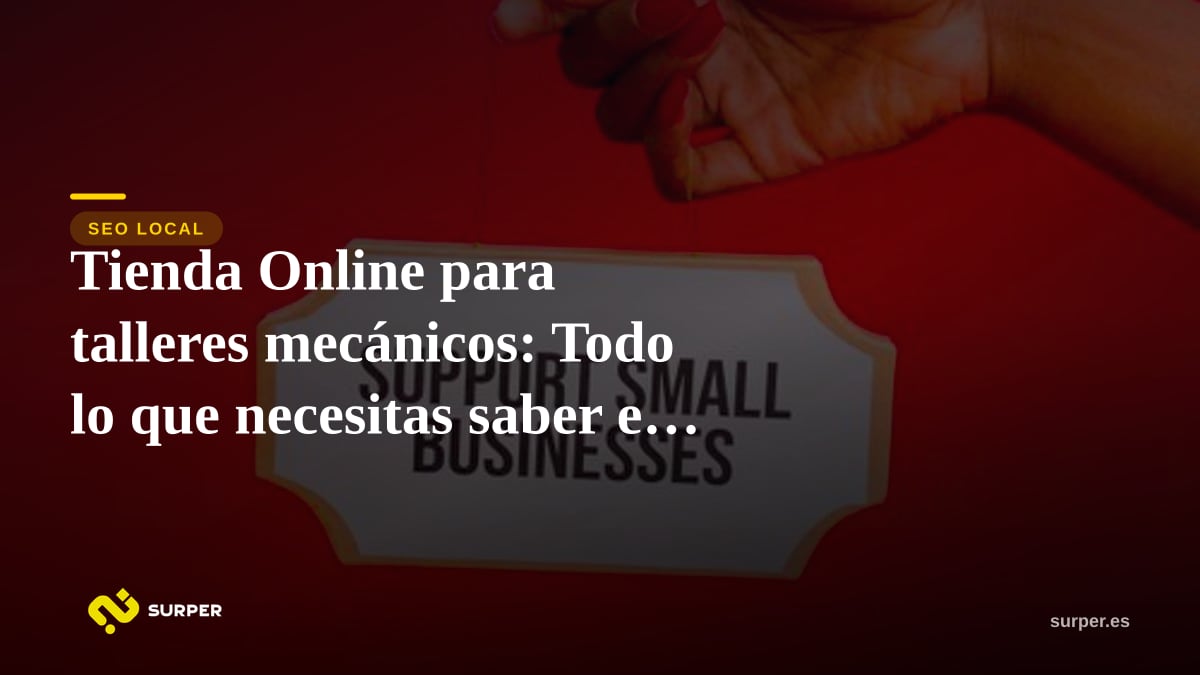 Tienda Online para talleres mecánicos: Todo lo que necesitas saber en 2026
