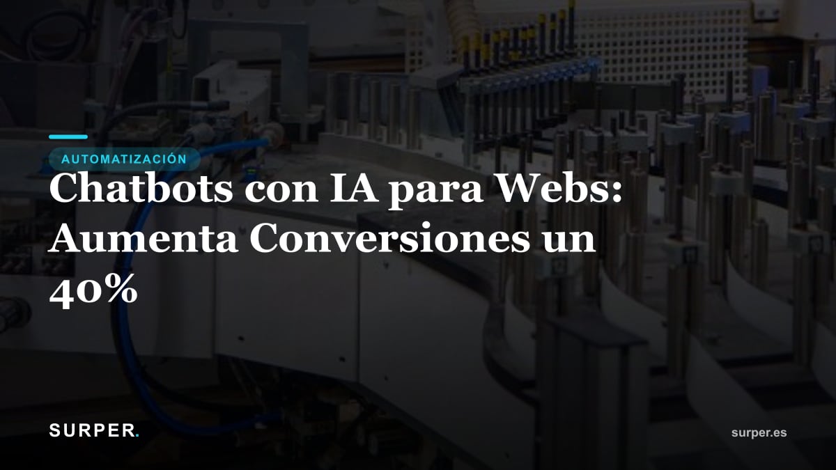Chatbots con IA para Webs: Aumenta Conversiones un 40%