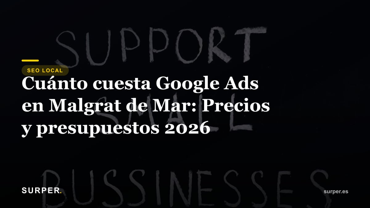Cuánto cuesta Google Ads en Malgrat de Mar: Precios y presupuestos 2026