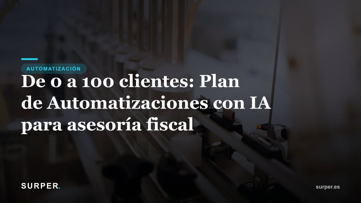 De 0 a 100 clientes: Plan de Automatizaciones con IA para asesoría fiscal