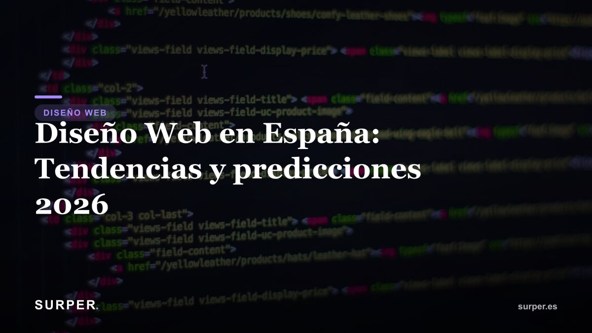 Diseño Web en España: Tendencias y predicciones 2026