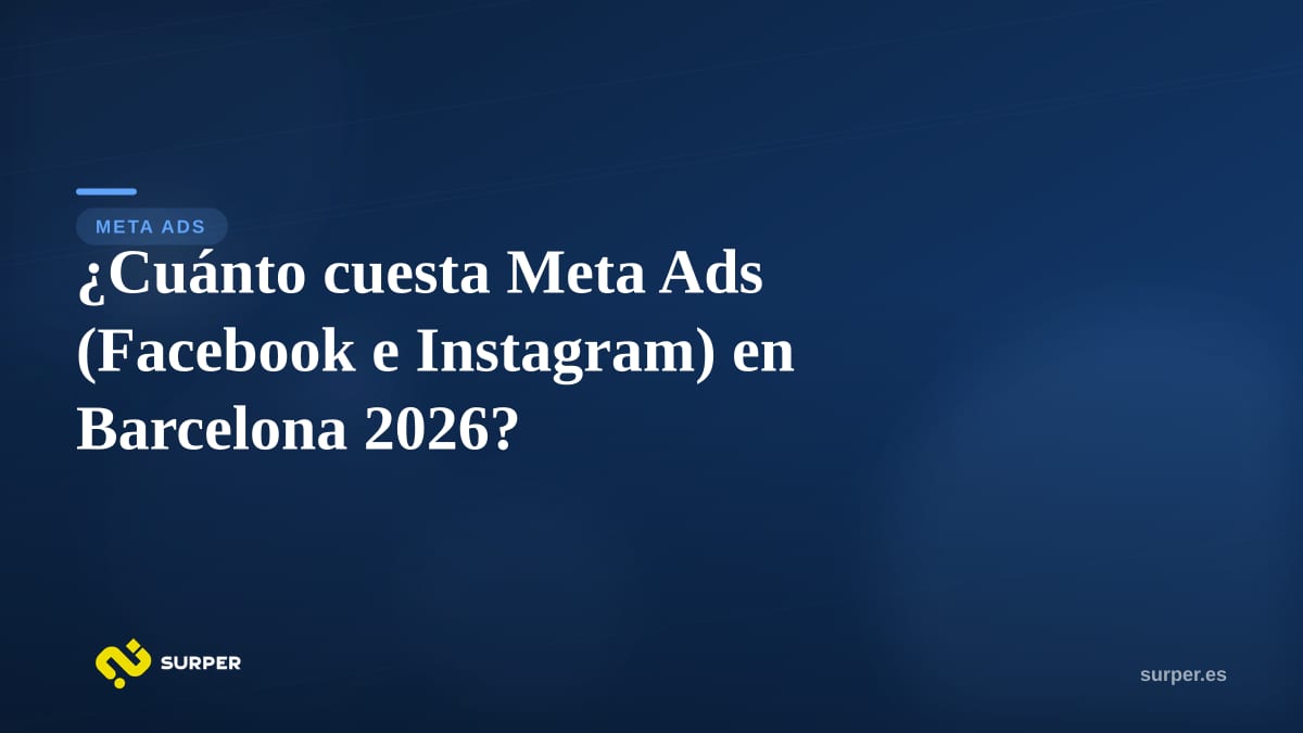 ¿Cuánto cuesta Meta Ads (Facebook e Instagram) en Barcelona 2026?
