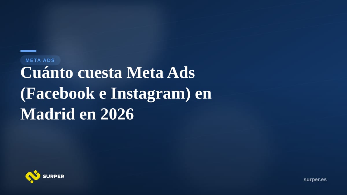 Cuánto cuesta Meta Ads (Facebook e Instagram) en Madrid en 2026