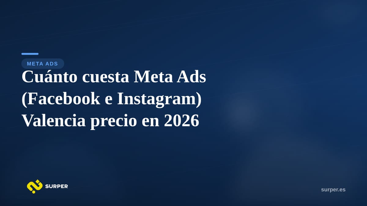 Cuánto cuesta Meta Ads (Facebook e Instagram) Valencia precio en 2026