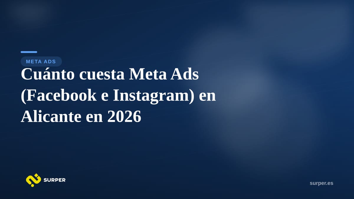 Cuánto cuesta Meta Ads (Facebook e Instagram) en Alicante en 2026