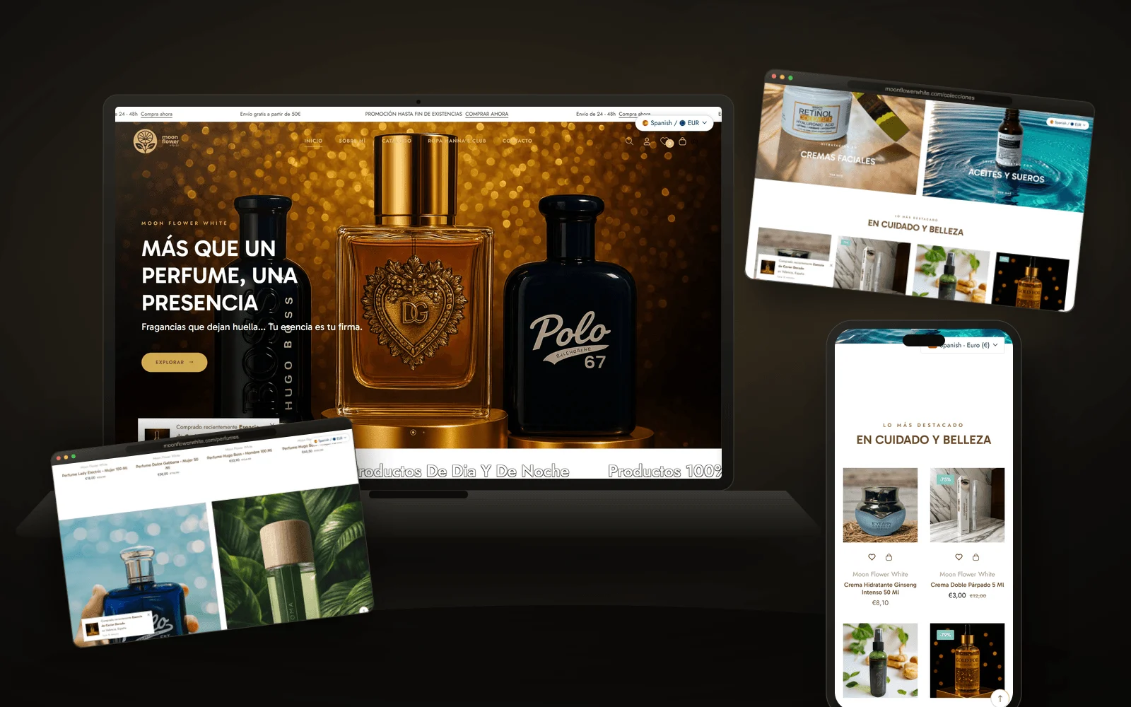 Tienda online Moon Flower White — perfumería y cosmética ecommerce